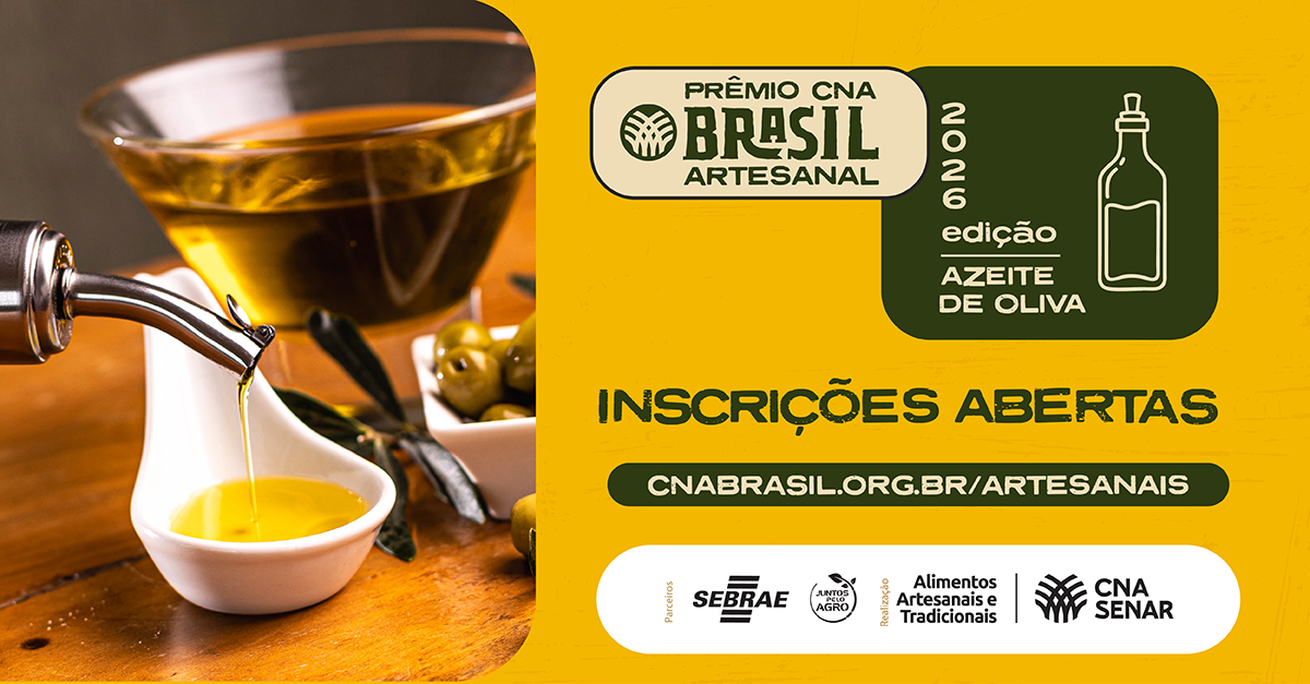 Prêmio CNA Brasil Artesanal 2026 - Azeite de Oliva