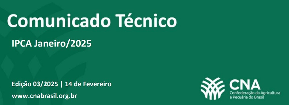 CNA divulga boletim com dados da inflação de janeiro