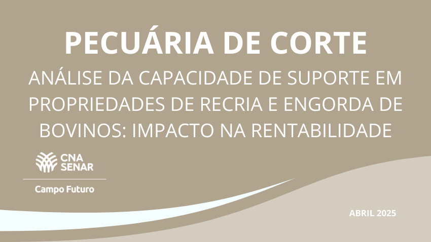 Análise da capacidade de suporte em propriedades de recria e engorda de bovinos: impacto na rentabilidade