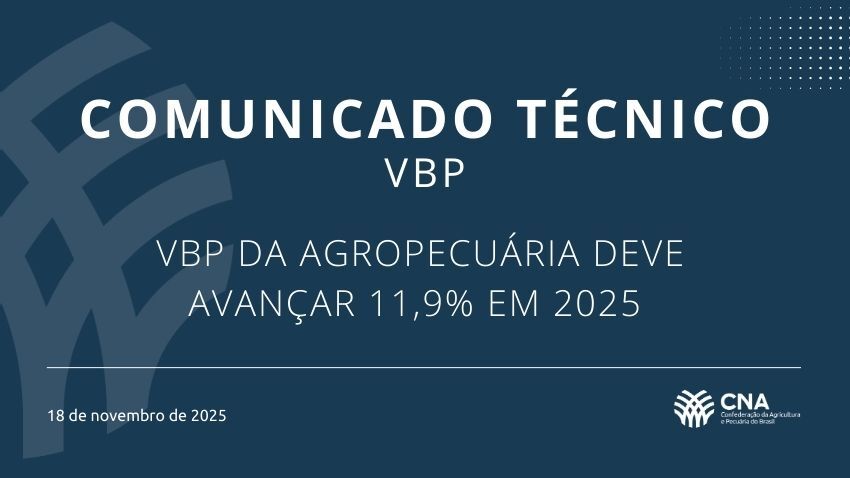 VBP da Agropecuária deve avançar 11,9% em 2025