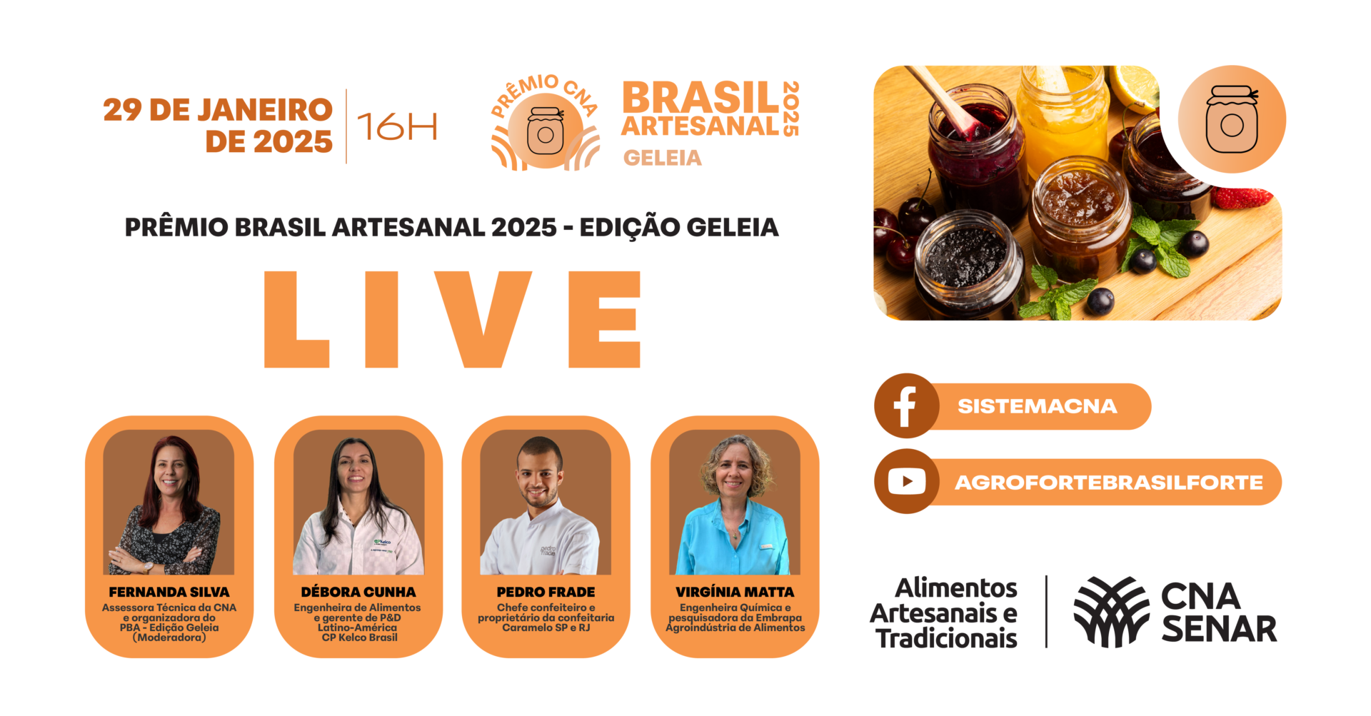 Live - Prêmio CNA Brasil Artesanal Geleia 2025
