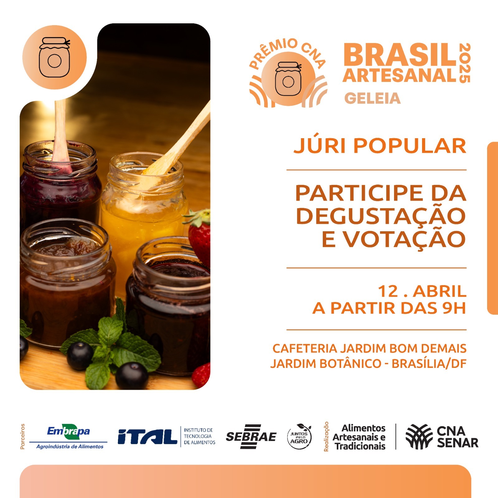 É amanhã! Prêmio CNA Brasil Artesanal de geleia terá júri popular em Brasília