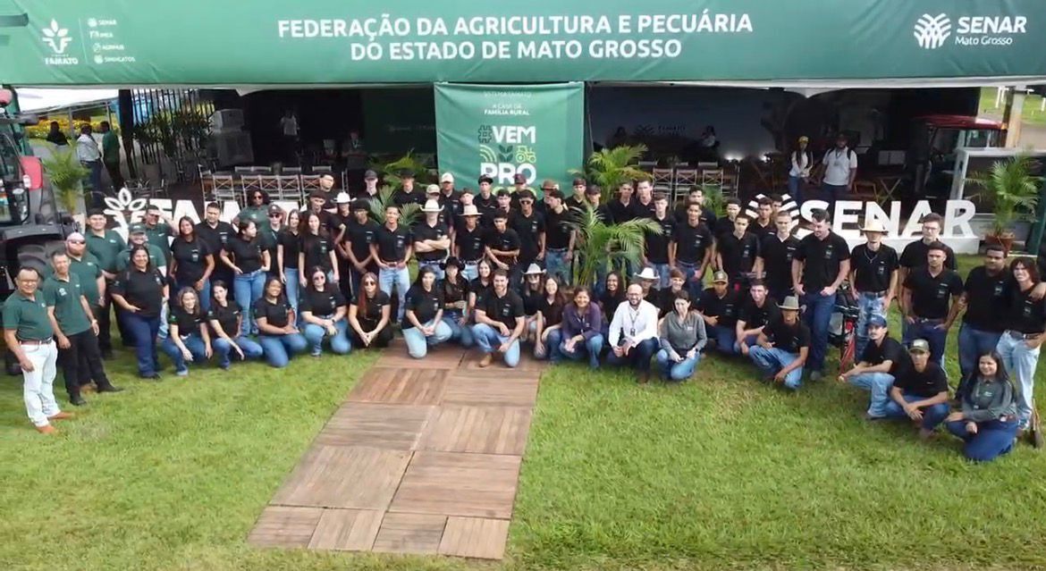 Alunos da Escola Agrícola do Senar MT, unidade Ranchão participam da Show Safra, em Lucas do Rio Verde