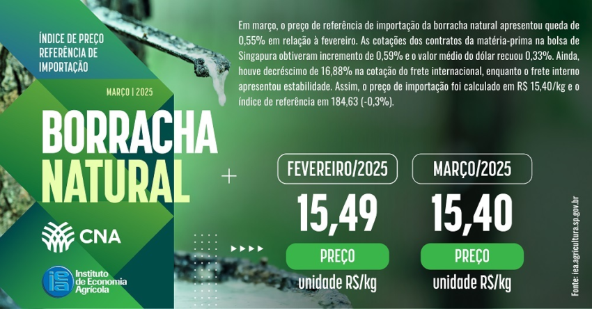 Landscape indice borracha MARCO 2025