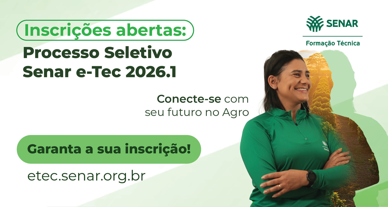 Senar-SP abre inscrições para cursos técnicos
