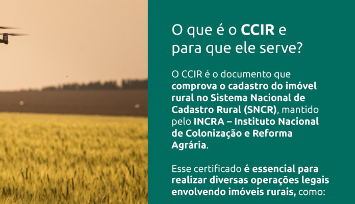 Prazo para pagamento do CCIR encerra nesta quinta-feira, dia 17 de julho