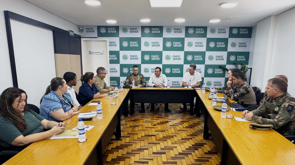 Sistema Faesc/Senar alinha parceria com a Polícia Militar de SC para ampliar a sustentabilidade e a segurança no campo