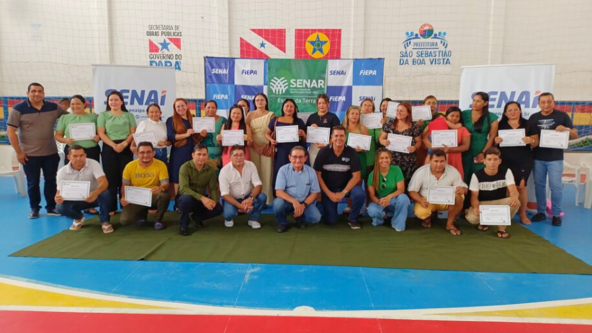 São Sebastião da Boa Vista recebe entrega de mais de 1.200 certificados de cursos do Senar e Senai