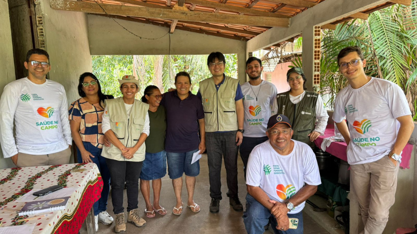Capanema: equipe do Saúde no Campo realiza visita domiciliar e capacitação de técnicos