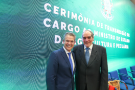 Pio Guerra participa da posse do novo ministro da Agricultura e Pecuária, André de Paula, em Brasília