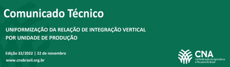 Uniformização da Relação de Integração Vertical por Unidade de Produção