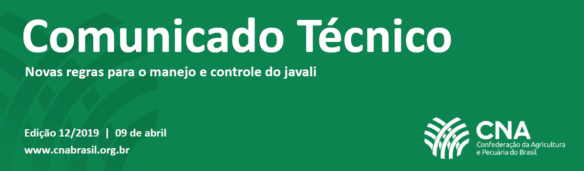 Alterações na Instrução Normativa que decreta a nocividade do javali permite melhor manejo e controle